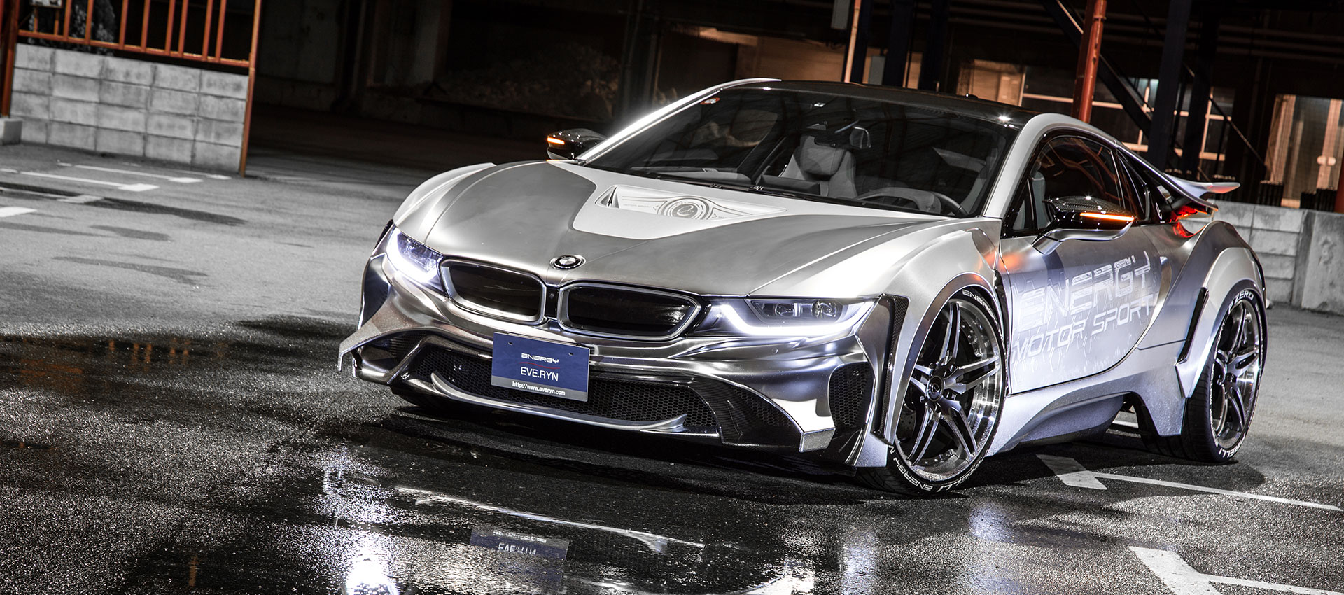 BMW i8 silver wrapping18