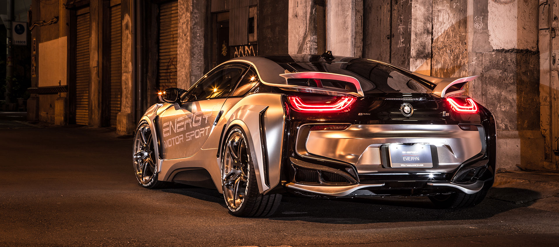 BMW i8 silver wrapping2