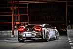 BMW i8 silver wrapping11